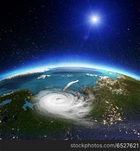 Russia cyclone. 3D rendering. Russia cyclone. Elements of this image furnished by NASA. 3D rendering. Russia cyclone. 3D rendering
