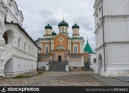 Russia June 29, 2020 Kostroma, view of the Cathedral of the Nativity of the Virgin, photo taken on a sunny summer day. view of the Cathedral of the Nativity of the Virgin, photo taken on a sunny summer day