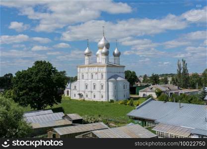Russia June 30, 2020 the city of Rostov the Great, view of the Transfiguration Church, photo was taken on a sunny summer day. view of the Transfiguration Church, photo was taken on a sunny summer day