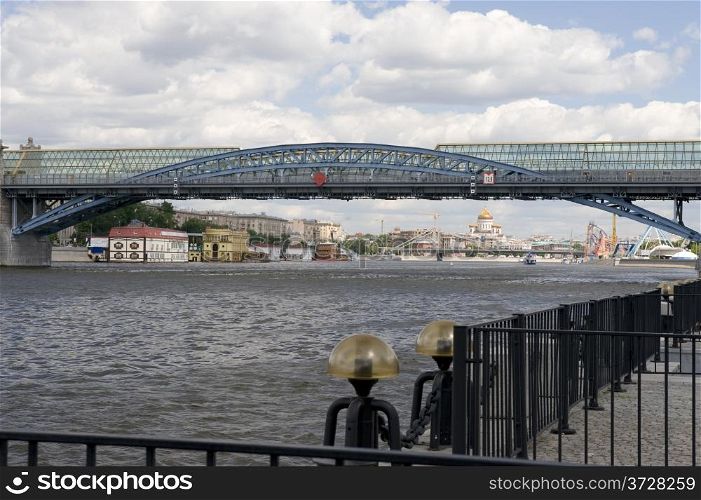 Russia Moscow bridge over Moscow river