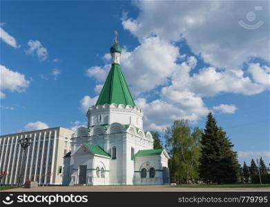 Russia, Nizhny Novgorod, May 10, 2019, the Cathedral of the Archangel