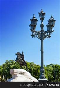 "Russia. Petersburg. Monument to tsar Peter 1, "Bronze Horseman"."