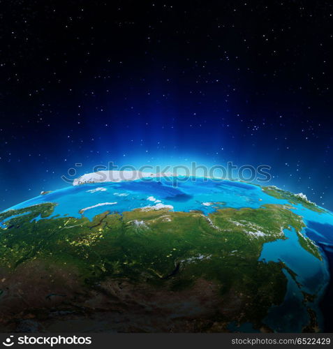 Russia - Siberia 3d rendering. Russia - Siberia. Elements of this image furnished by NASA 3d rendering. Russia - Siberia 3d rendering
