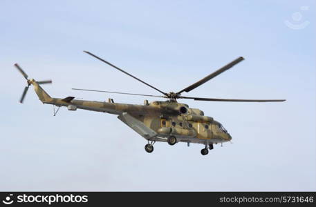 Russian army Mi-8 helicopter