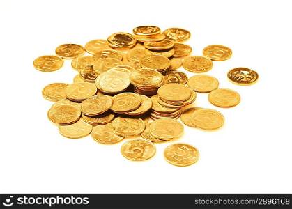 Russian money isolated on white