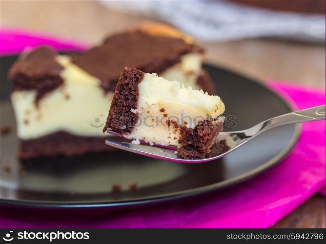 Russian plucking cake serves on a plate. Russian plucking cake serves on a plate.
