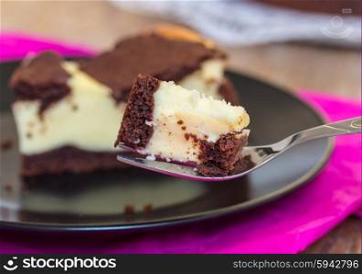 Russian plucking cake serves on a plate. Russian plucking cake serves on a plate.