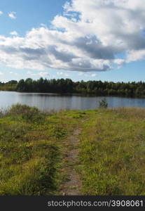 Russian river in summer