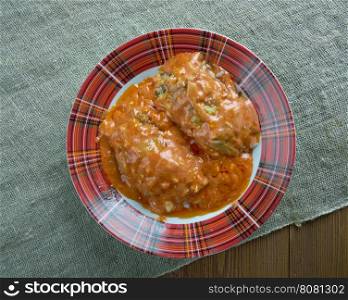 Russian style stuffed cabbage - lenivye golubcy
