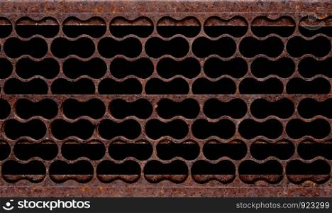 Rust grid iron grates, Grid pattern, steel wire mesh fence wall background, Chain Link Fence