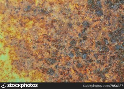 rust on metal surface making an abstract texture