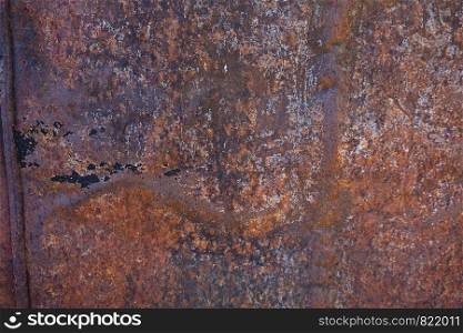Rust on surface of the old iron, Old metal sheet board background