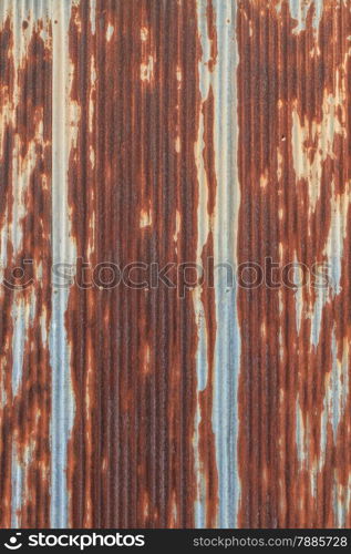 Rusted galvanized iron roof plate, background and texture material