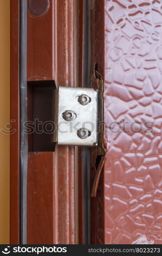 Rusted metal, and broke at the hinges on the doors cheap