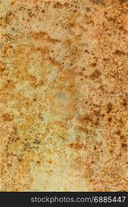 Rusted painted metal wall. Rusty metal background with streaks of rust. The metal surface rusted spots. Rusted painted metal wall. Rusty metal background with streaks of rust. Rust stains. The metal surface rusted spots