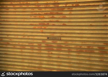 Rusted shutter