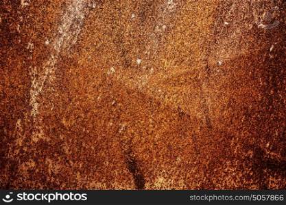 Rusted steel grungy background, abstract ancient backdrop, brown stone texture, art and construction conception