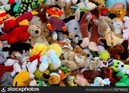 RUSTENBURG, SOUTH AFRICA - MAY 25: Various Stuffed Toys on Sale at Stall at Rustenburg Fair on May 25, 2014 in Rustenburg South Africa.