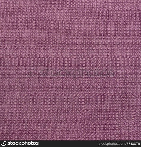 Rustic canvas fabric texture in lilac color. Square shape