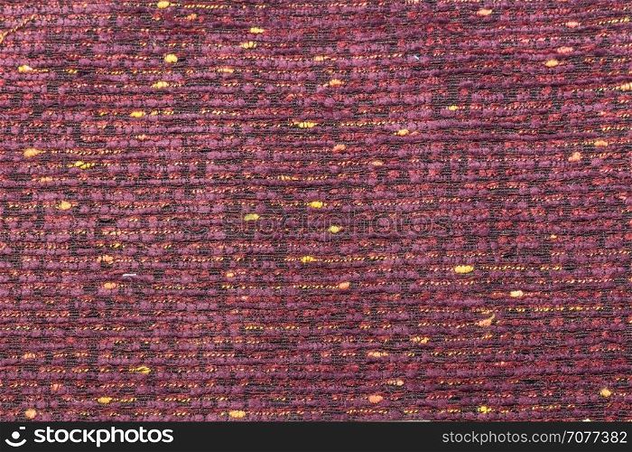 Rustic canvas fabric texture in purple lines color.