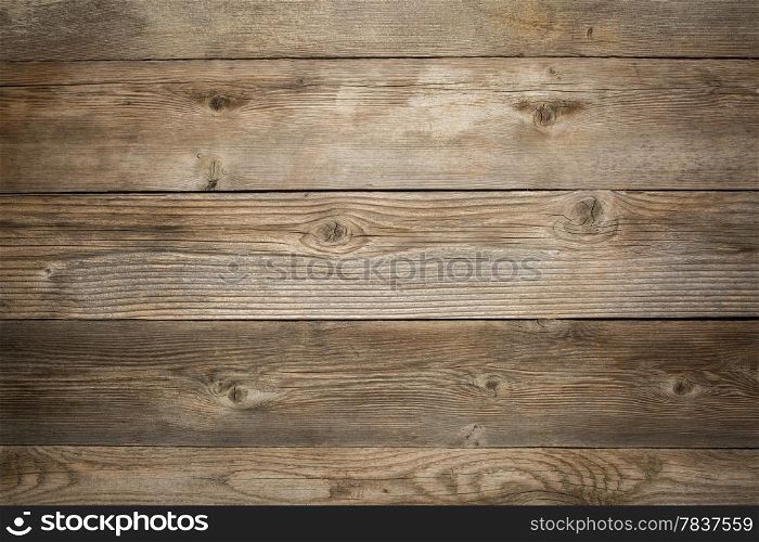 rustic weathered wood background with grain and knots