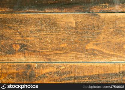 Rustic wooden boards painted in dark brown to use as wallpaper