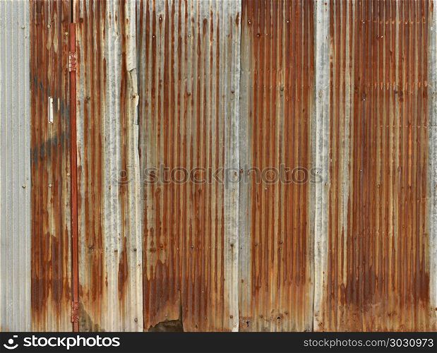 rusty corrugated iron metal, Zinc wall, background