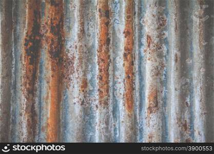 Rusty galvanized iron wall plate background