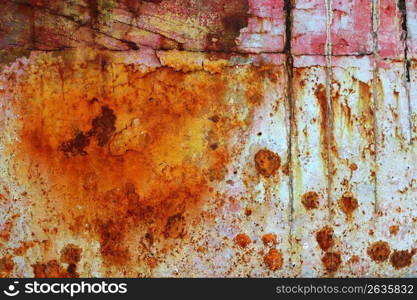 rusty grunge aged steel iron paint oxidized texture background