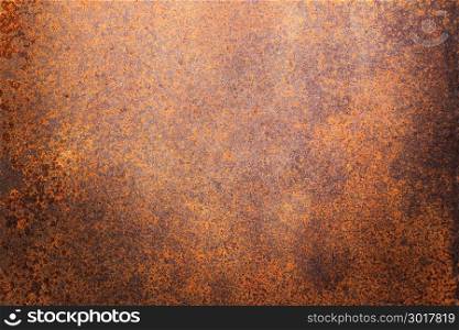 Rusty metal texture or rusty metal background for interior exterior decoration and industrial construction design. Rusty metal is caused by moisture in the air.