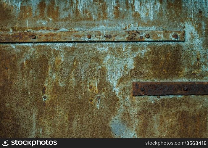 Rusty painted metal surface. High resolution texture