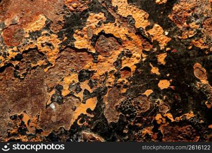 Rusty steel texture, marine environment rusted metal surfaces