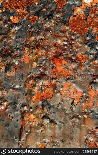 Rusty steel texture, marine environment rusted metal surfaces