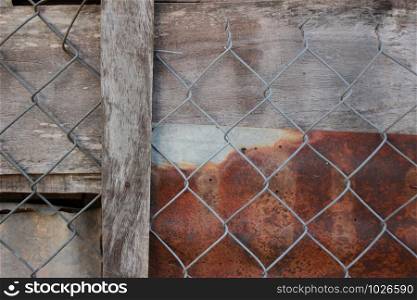 rusty textured iron sheeting used full of interesting patterns and colors formed by the tropical environment.