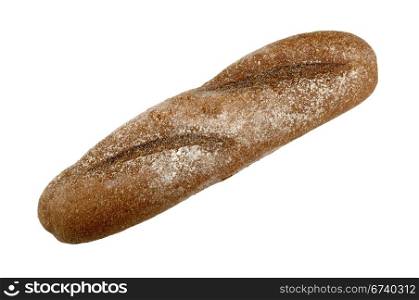 rye bread isolated on a white background
