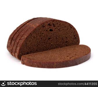 rye bread isolated on white background