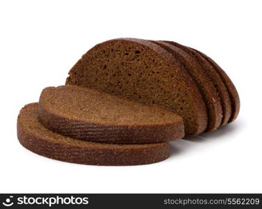 rye bread isolated on white background