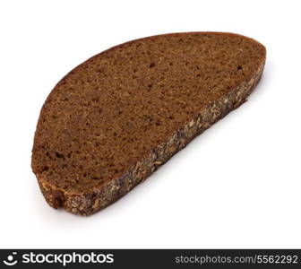 rye bread isolated on white background