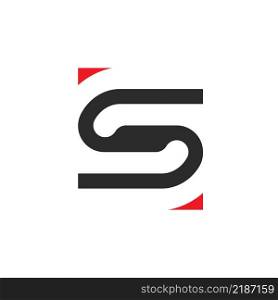 S letter icon vector concept design template web