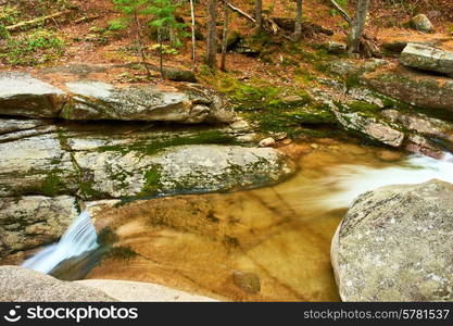 Sabbaday Falls in White Mountain National Forest, New Hampshire, USA.