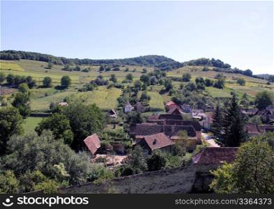 Sachs village of Biertan in the summer