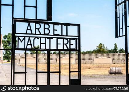 Sachsenhausen. part of the former concentration camp Sachsenhausen near Berlin