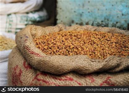 Sack full of dried chana for sale