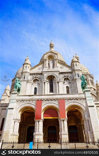 Sacre Coeur Basilique in Montmartre Paris at France