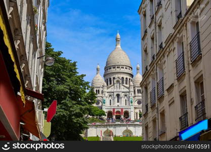 Sacre Coeur Basilique in Montmartre Paris at France