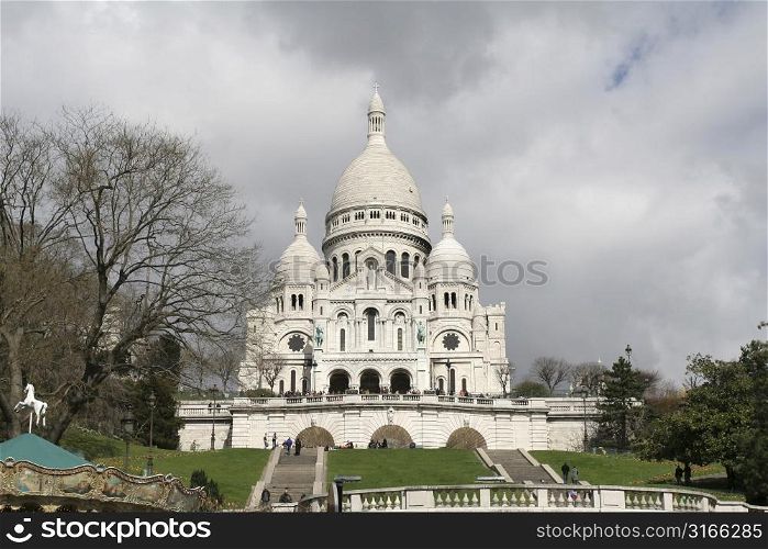 Sacre Coeur in Paris on a spring day