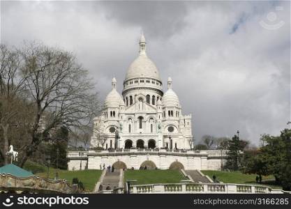 Sacre Coeur in Paris on a spring day