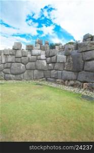 Sacsayhuaman : Inca archaeological site in Cusco, Peru