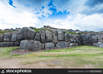 Sacsayhuaman : Inca archaeological site in Cusco, Peru