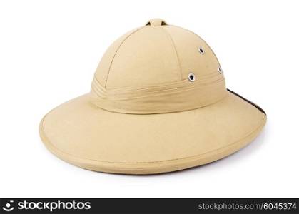 Safari hat isolated on the white